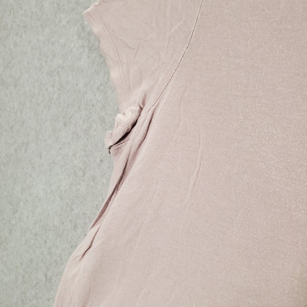 Simply Vera Wang Women Top Large Pink Lace V Neck Short Sleeve READ - Picture 8 of 10